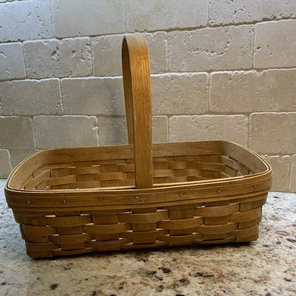 Vintage Longaberger Rectangle Basket 1985 #2